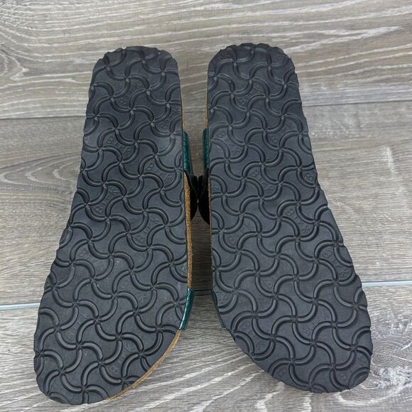 Birkenstock Birki’s Sylt Birko Flor Women’s Sz 6/EU 37 Turquoise Strappy Sandals - Picture 7 of 11